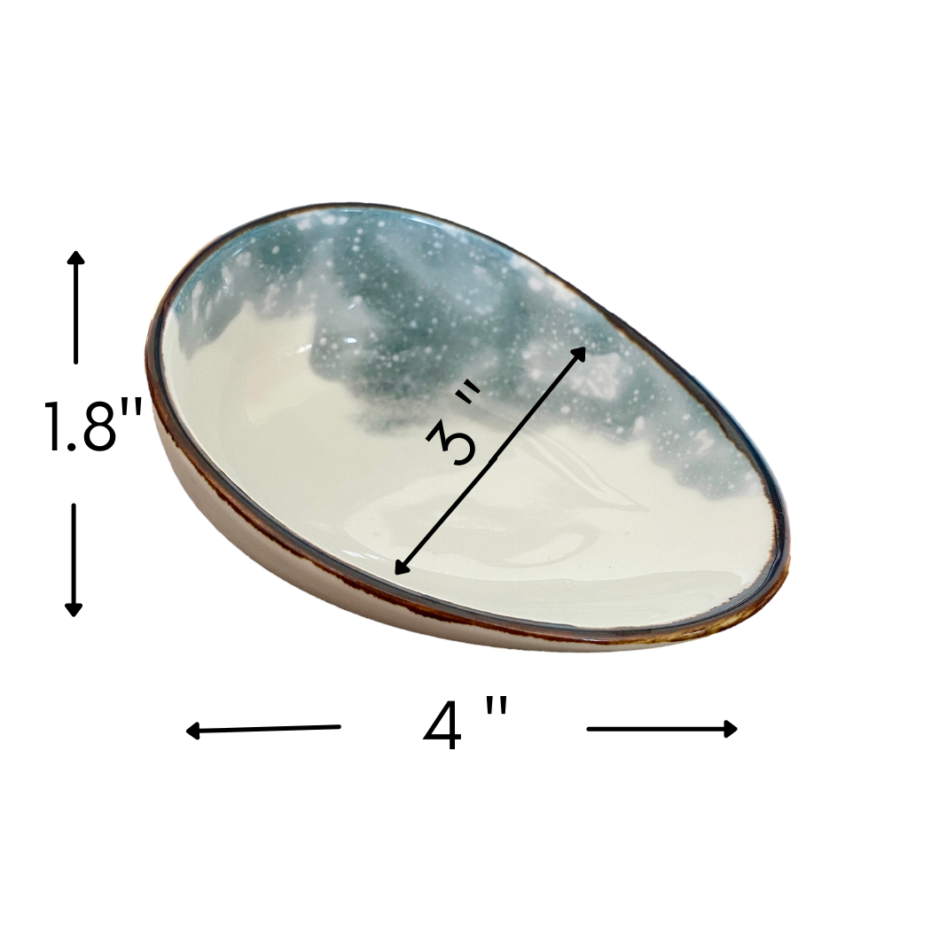 Obsidian & Clear Quartz Crystal Candles with White Sage Stick and Ceramic Abalone Dish